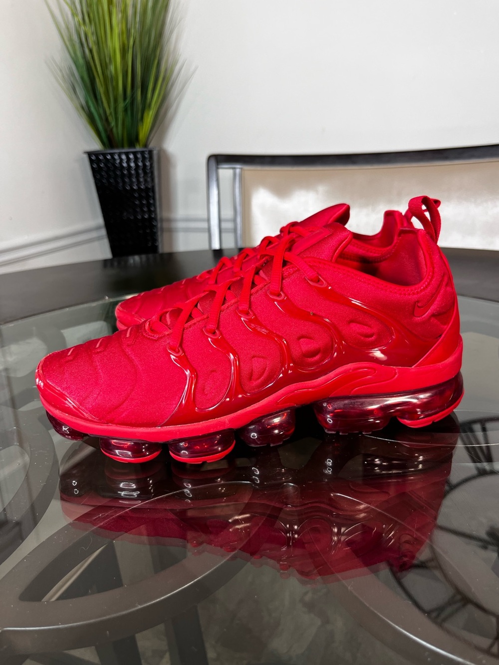 Nike Air VaporMax Plus Triple Red Men's Sz 10.5